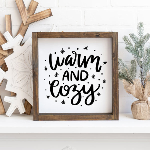 Warm and Cozy Square Sign | DIY kit