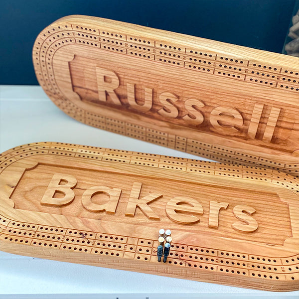 Personalized Hardwood Cribbage Board | Custom Games