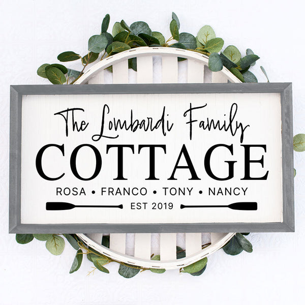 Custom Family Cottage Sign | Family Name Signs & Decor