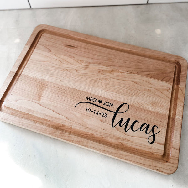 Custom Engraved Cutting Board | Personalized Hardwood Cutting Boards