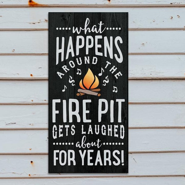 Welcome to our Fire Pit Sign | Outdoor Signs