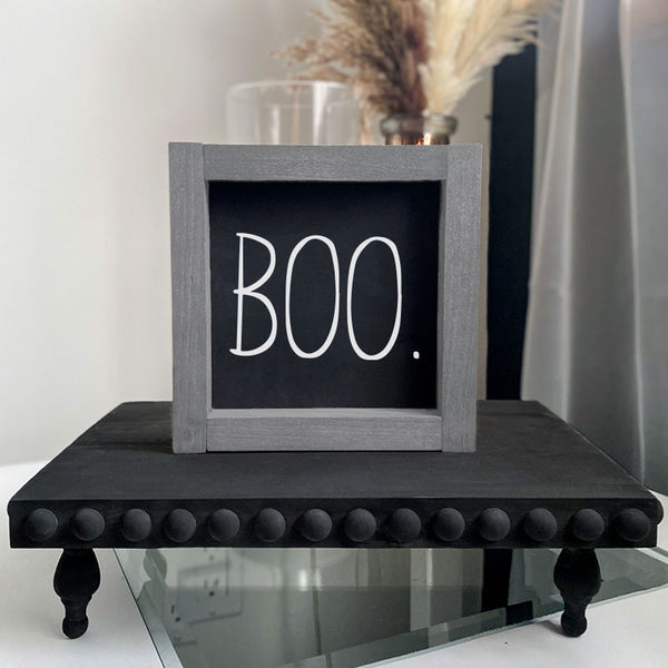 Boo Framed Halloween 5x5 | Shelf Signs