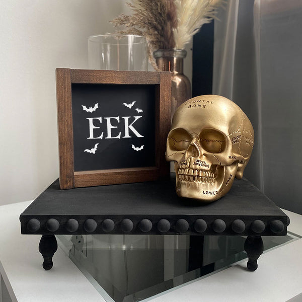 Eek Framed Halloween 5x5 | Shelf Signs