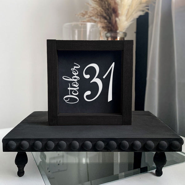 October 31 Framed Halloween 5x5 | Shelf Signs