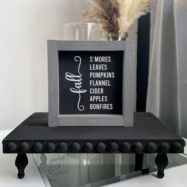 Fall Favourites Framed 5x5 | Shelf Signs