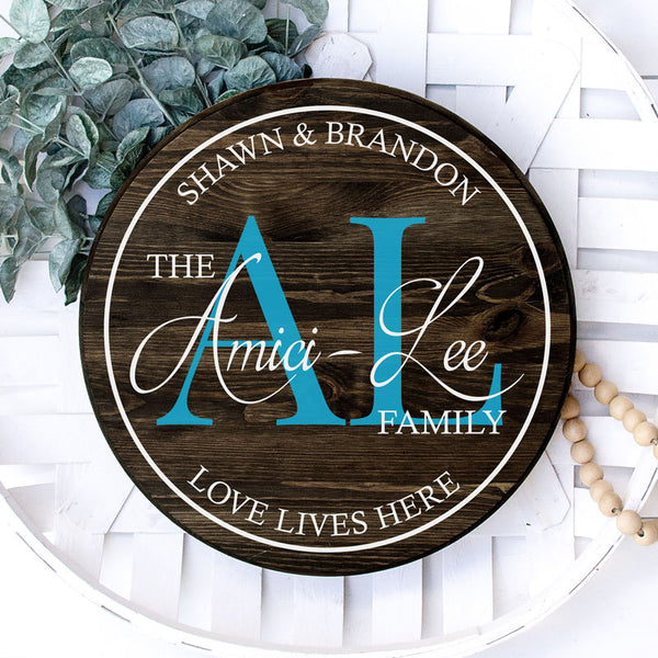 Family Name Circle Sign | At-Home Painting Kits