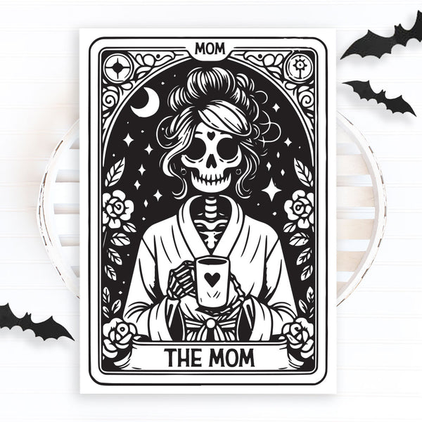 The Mom Tarot Card | Halloween Signs & Decor