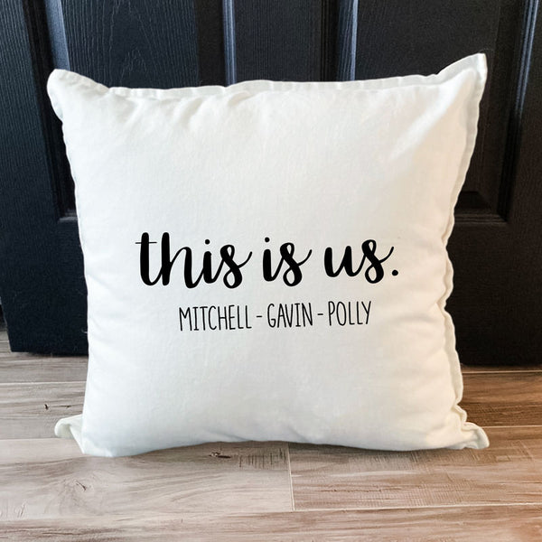 This Is Us Family Name Pillow | Personalized Products