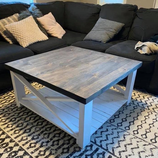 Square Rustic Coffee Table