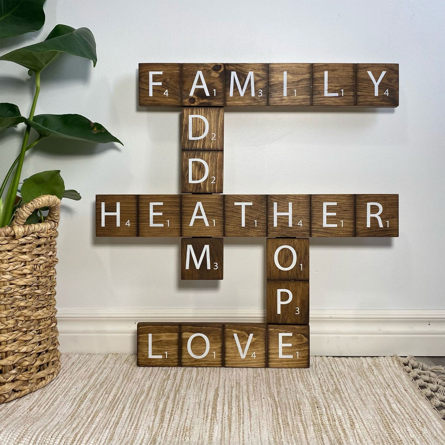 Custom Family Scrabble Tiles