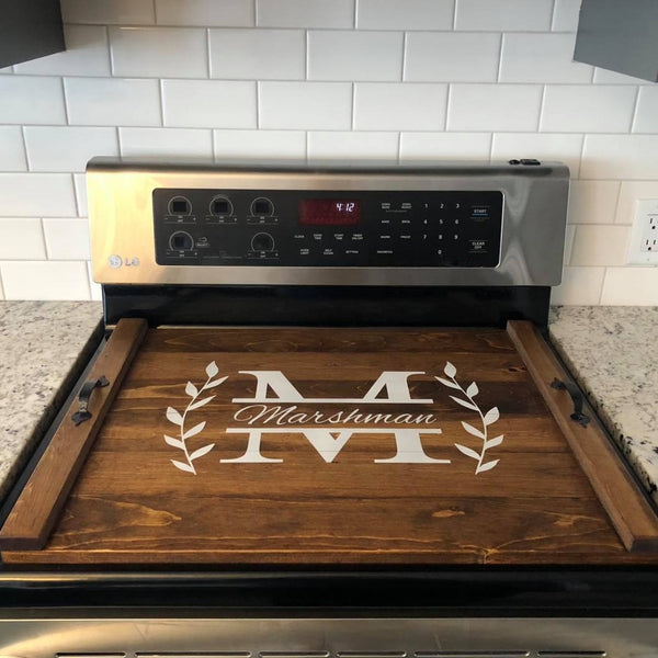 Family Name Monogram Stove Top Cover