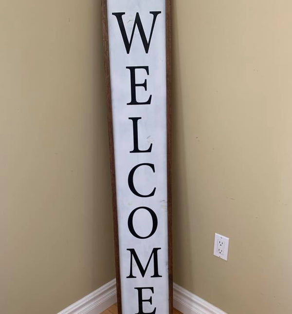 Framed Front Door Welcome Signs